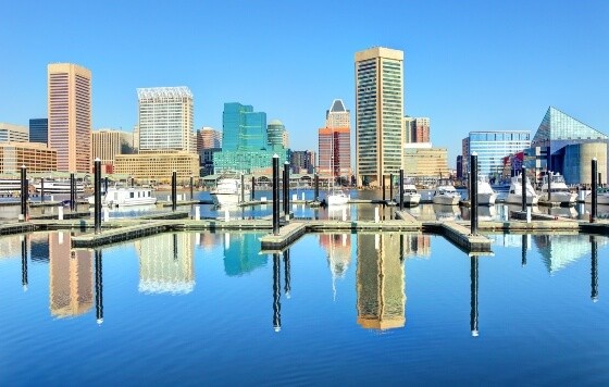 harbor daytime cityscape with buildings